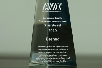 Ocenění za kvalitu - 2019 - AVX Bzenec 